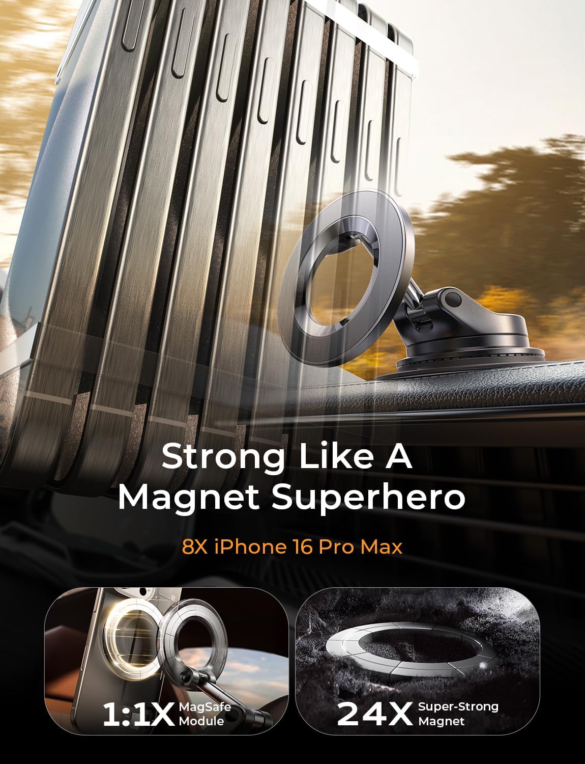SecureDrive™ Magnetic Phone Mount
